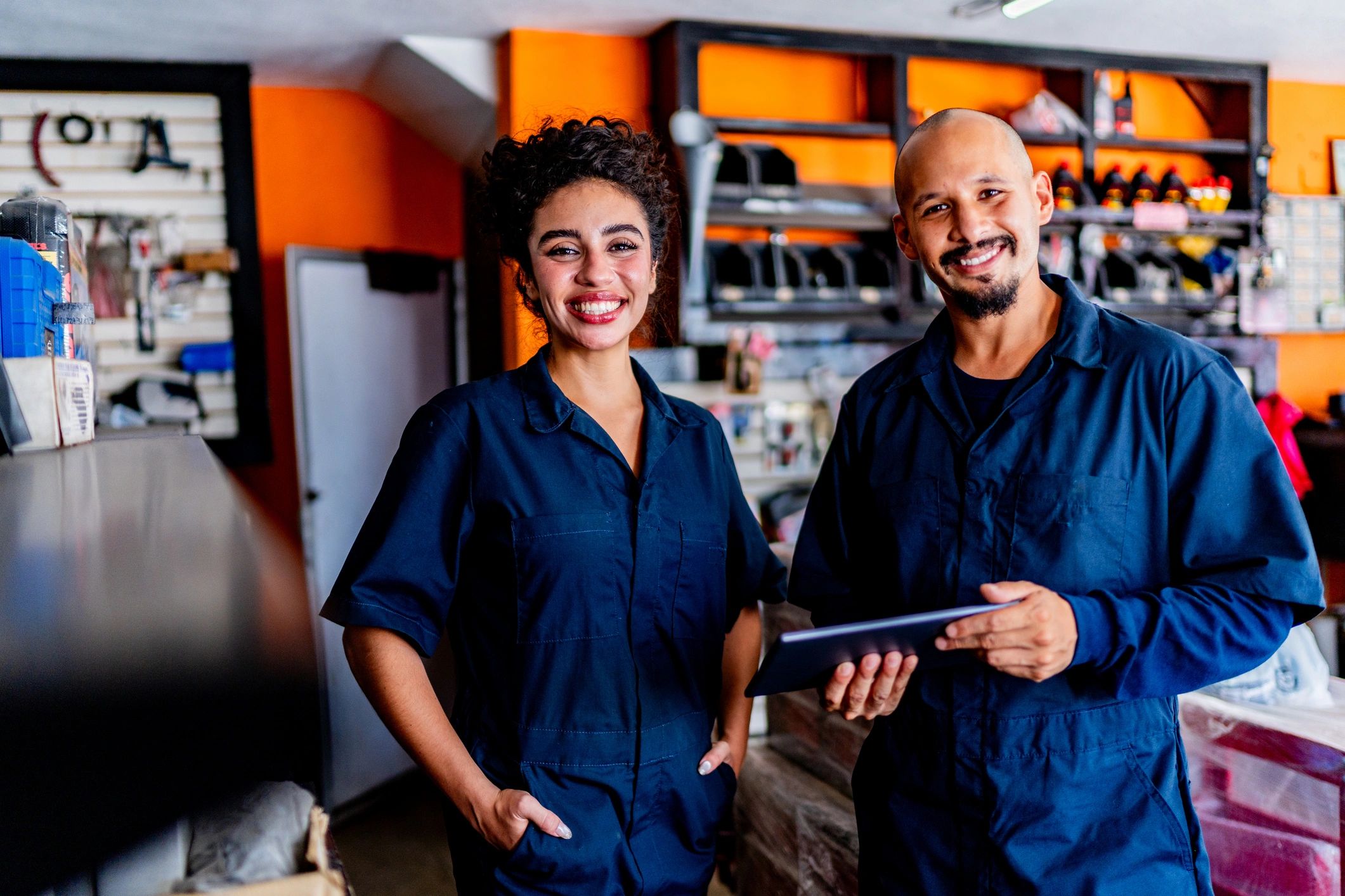 auto repair shop interior